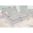 LA BEAUTE modern ágykeret - 160cm - antracit