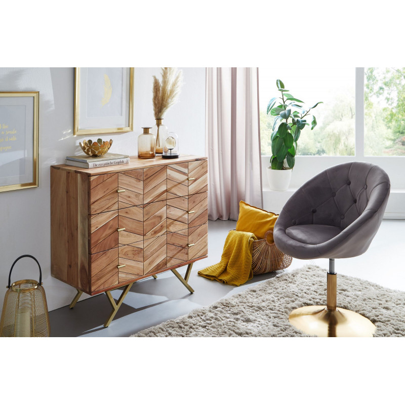 CLASS modern akác komód - 90cm