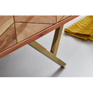 CLASS modern akác komód - 90cm