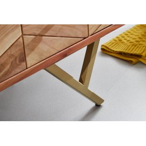 CLASS modern akác komód - 90cm