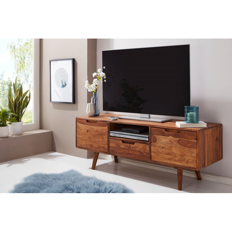 LAMANA tömör rózsafa Tv-szekrény - 135cm