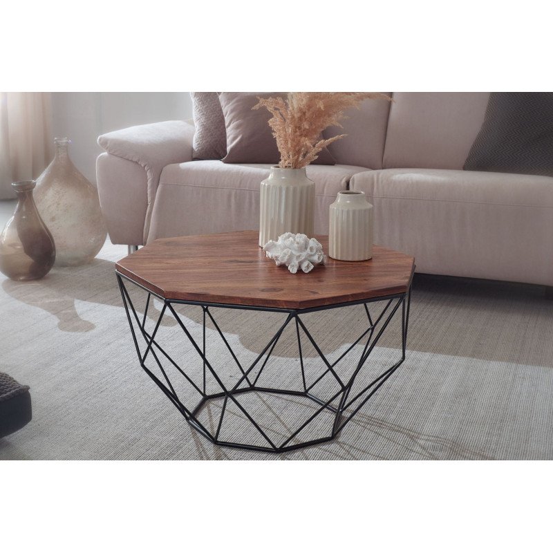 NOVA modern rózsafa dohányzóasztal - 66cm