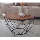 NOVA modern rózsafa dohányzóasztal - 66cm