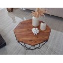 NOVA modern rózsafa dohányzóasztal - 66cm