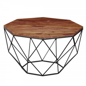 NOVA modern rózsafa dohányzóasztal - 66cm