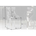 LION exkluzív bársony szék - szürke