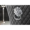 LION exkluzív bársony szék - szürke