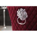 LION exkluzív bársony szék - bordó