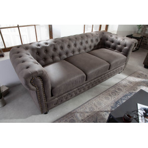 CHESTER II design 3 személyes kanapé - vintage taupe