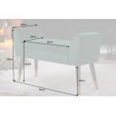 SCARLETT design bársony ülőpad - smaragd