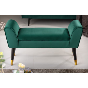 SCARLETT design bársony ülőpad - smaragd