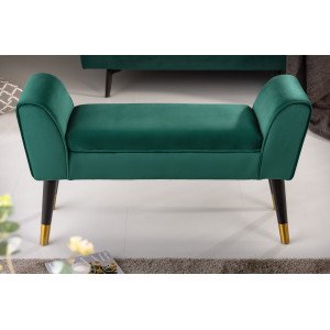 SCARLETT design bársony ülőpad - smaragd