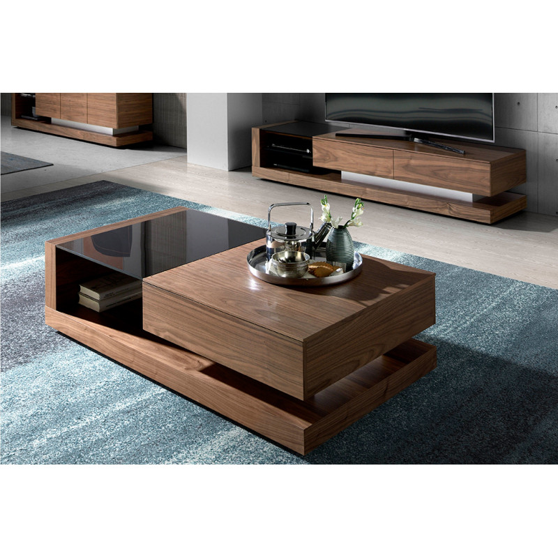 TARRAGONA exkluzív diófa dohányzóasztal - 130cm