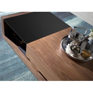 TARRAGONA exkluzív diófa dohányzóasztal - 130cm