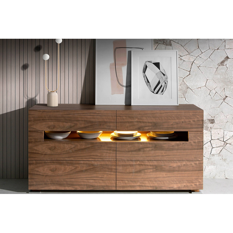 LAZARO exkluzív diófa komód - 140cm