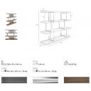 GRANVIA exkluzív dió polc - 180cm