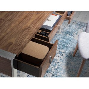 GRANVIA exkluzív dió íróasztal - 158cm