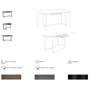 PARSAN exkluzív íróasztal -140cm