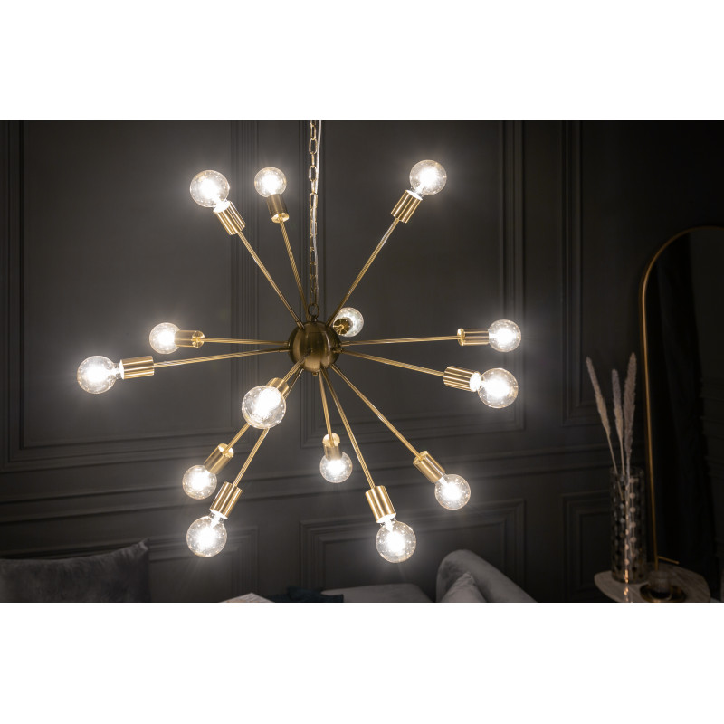 SPUTNIK design függőlámpa 85cm - arany