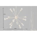 SPUTNIK design függőlámpa 85cm - arany