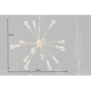 SPUTNIK design függőlámpa 85cm - arany