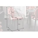 MODERN BAROCK luxus karfás szék  - mályva