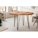 MALUN tömör rózsafa kerek étkezőasztal - 80/120cm