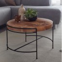 GIORGIA tömör akác dohányzóasztal - 62cm