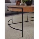 GIORGIA tömör akác dohányzóasztal - 62cm