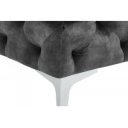 MAGNOLIA design bársony puff - antracit