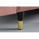 COZY VELVET design bársony kanapé - 220cm - mályva