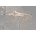 ABSTRACT design fém dohányzóasztal - 60cm - arany