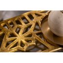 ABSTRACT design fém dohányzóasztal - 60cm - arany