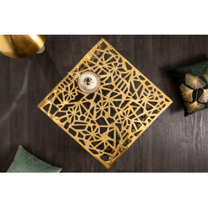 ABSTRACT design fém dohányzóasztal - 60cm - arany