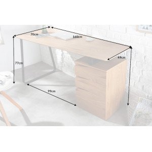 STUDIO OAK modern íróasztal - 160cm