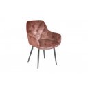 MILAN modern bársony szék - barna