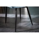 MILAN modern bársony szék - kék