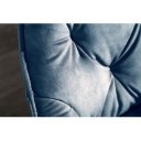 MILAN modern bársony szék - kék