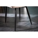 MILAN modern bársony szék - beige