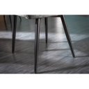 MILAN II modern bársony szék - szürke/zöld