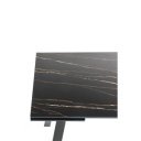 DYLAN MARBLE design bővíthető étkezőasztal - kerámia- 140-200cm - sötét márvány