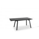 DYLAN MARBLE design bővíthető étkezőasztal - kerámia- 140-200cm - sötét márvány