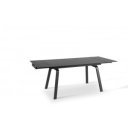 DYLAN MARBLE design bővíthető étkezőasztal - kerámia- 140-200cm - sötét márvány