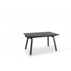 DYLAN MARBLE design bővíthető étkezőasztal - kerámia- 140-200cm - sötét márvány