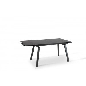 DYLAN MARBLE design bővíthető étkezőasztal - kerámia- 140-200cm - sötét márvány