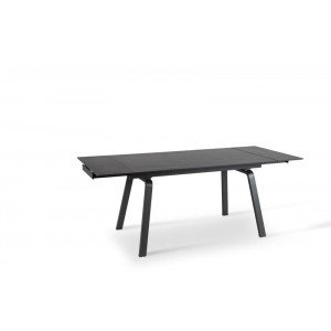 DYLAN MARBLE design bővíthető étkezőasztal - kerámia- 140-200cm - sötét márvány