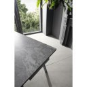 DYLAN MARBLE design bővíthető étkezőasztal - kerámia- 140-200cm - szürke márvány