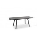 DYLAN MARBLE design bővíthető étkezőasztal - kerámia- 140-200cm - szürke márvány