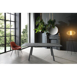 DYLAN MARBLE design bővíthető étkezőasztal - kerámia- 140-200cm - szürke márvány Bővíthető étkezőasztal