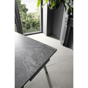 DYLAN MARBLE design bővíthető étkezőasztal - kerámia- 140-200cm - szürke márvány